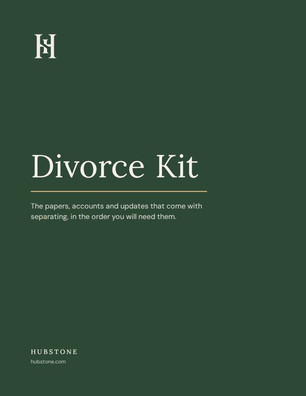 First page of the Divorce Kit