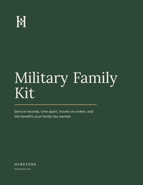 First page of the Military Family Kit